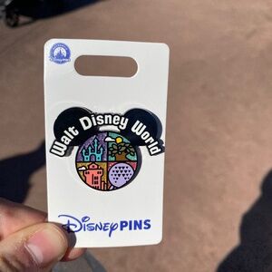 2026 Walt Disney World 4 Parks Icons Epcot Magic Animal Kingdom Hollywood Pin
